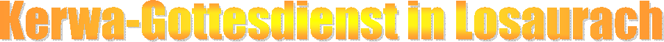 Kerwa-Gottesdienst in Losaurach